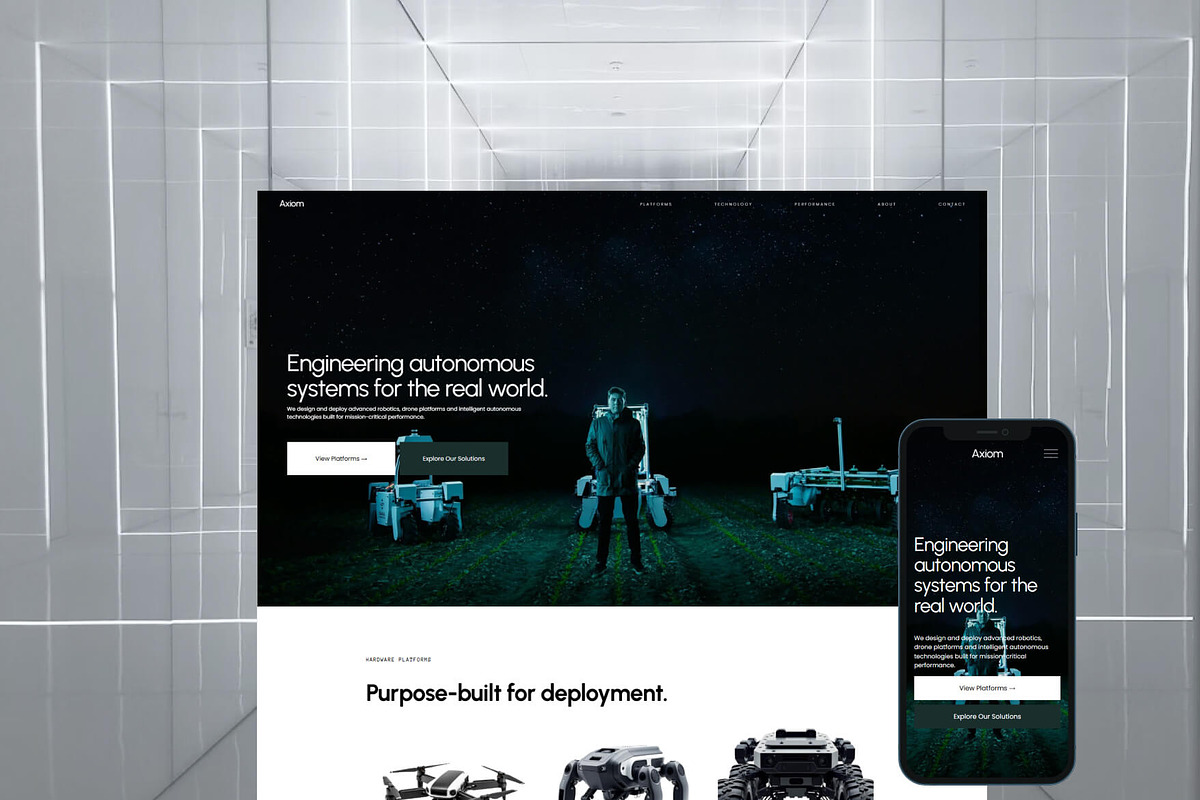 Axiom - Squarespace Template, a Squarespace Template by Gem Media (Photo 1 of 4)