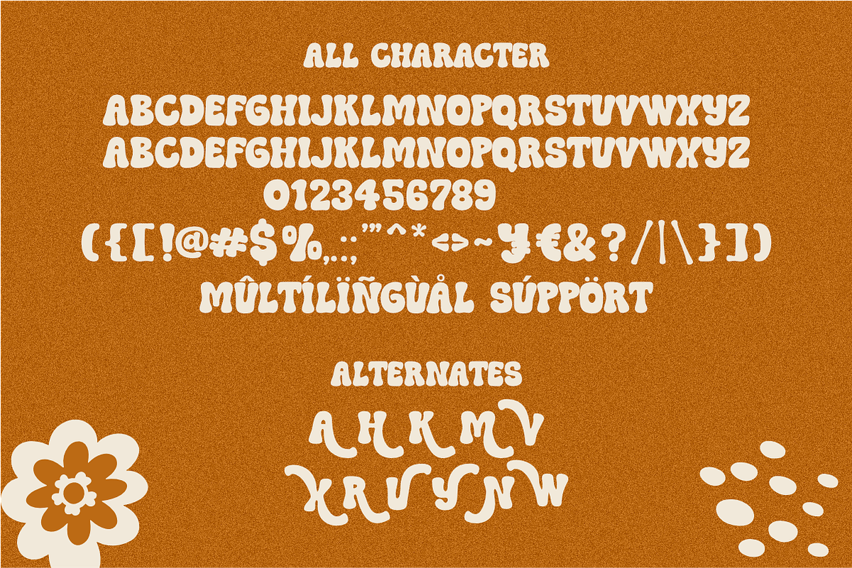 Youre Funky - Retro Groovy Font, a Handwritten Font by SaktiAvellin (Photo 7 of 8)