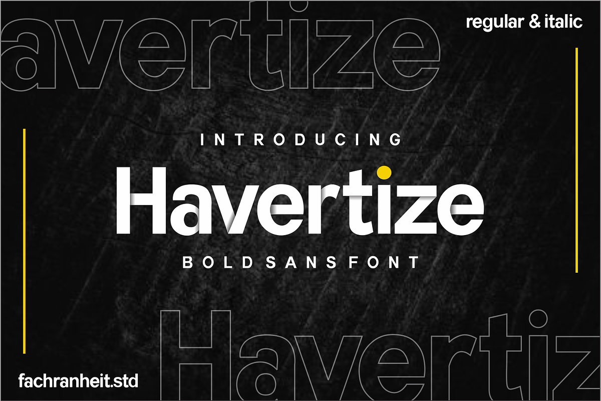 Havertize, a Sans Serif Font by Fachranheit Studio (Photo 1 of 9)