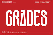 Grades | Modern Tall Sans Serif Font, a Sans Serif Font by Ermedia Studio (Thumbnail 1 of 8)