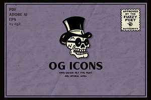 10 OG Icons - Hand Drawn Vector Art