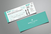 Boarding Pass Wedding Invitation, an Invitation Template by Vynetta (Thumbnail 3 of 5)