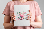 VINTAGE BLUSH PINK MEDICAL CLIPART, an Object Illustration by Daring Digies (Thumbnail 6 of 8)