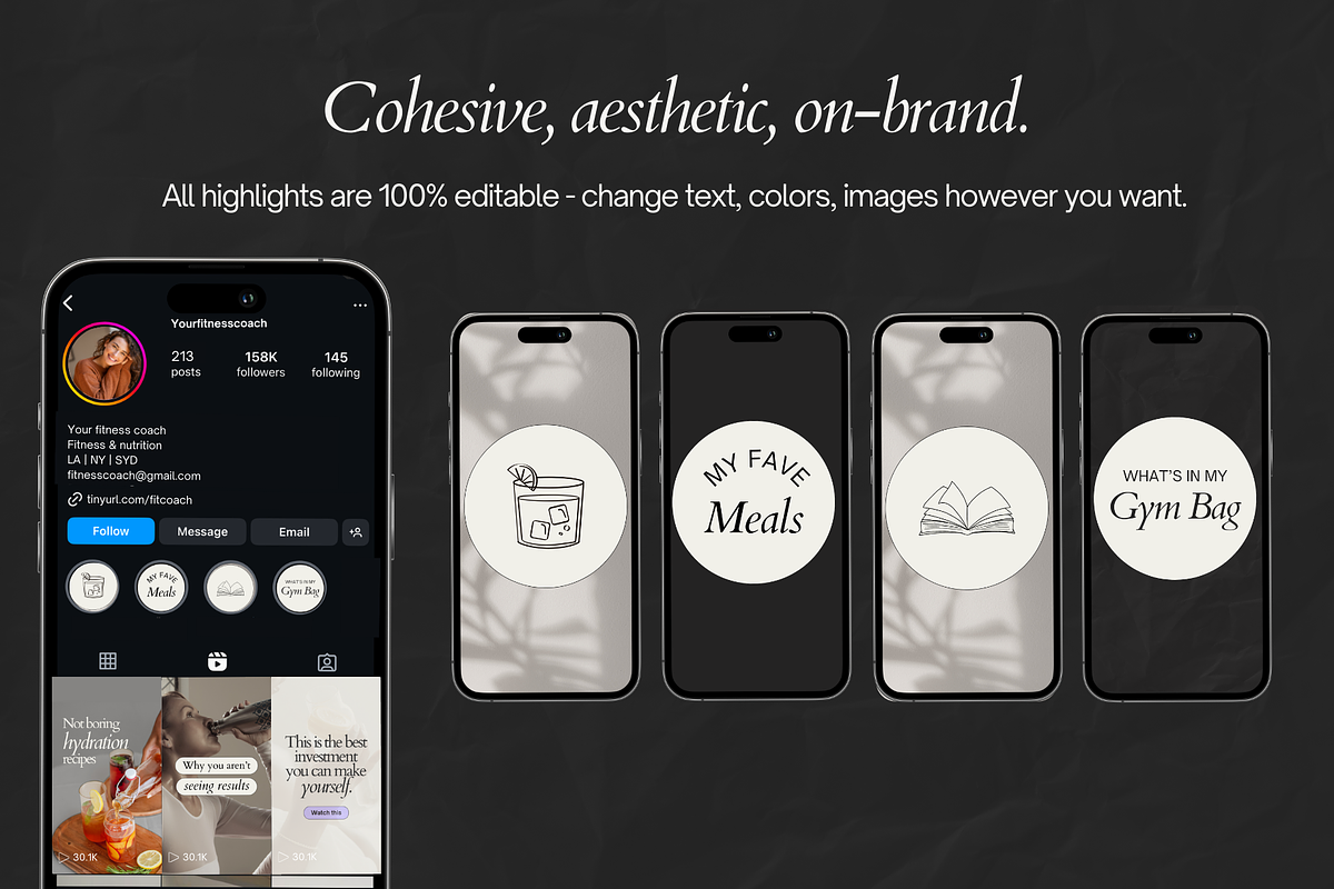 Fitness Instagram Highlight Covers, a Social Media Template by Motion Studio (Photo 2 of 7)