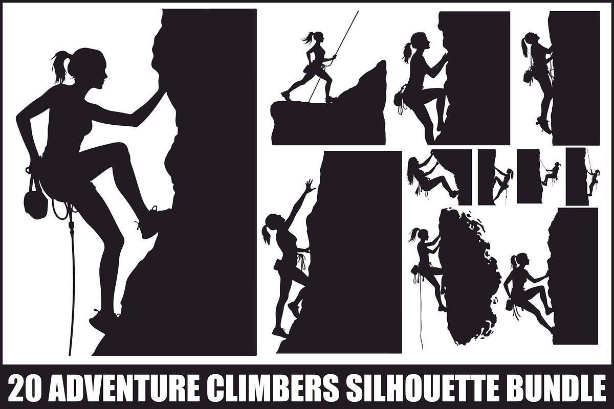 Mountain Climbing Vector Pack, an Illustration by Artivon (Photo 1 of 21)