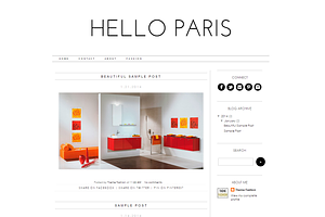 Blogger Template - Hello Paris