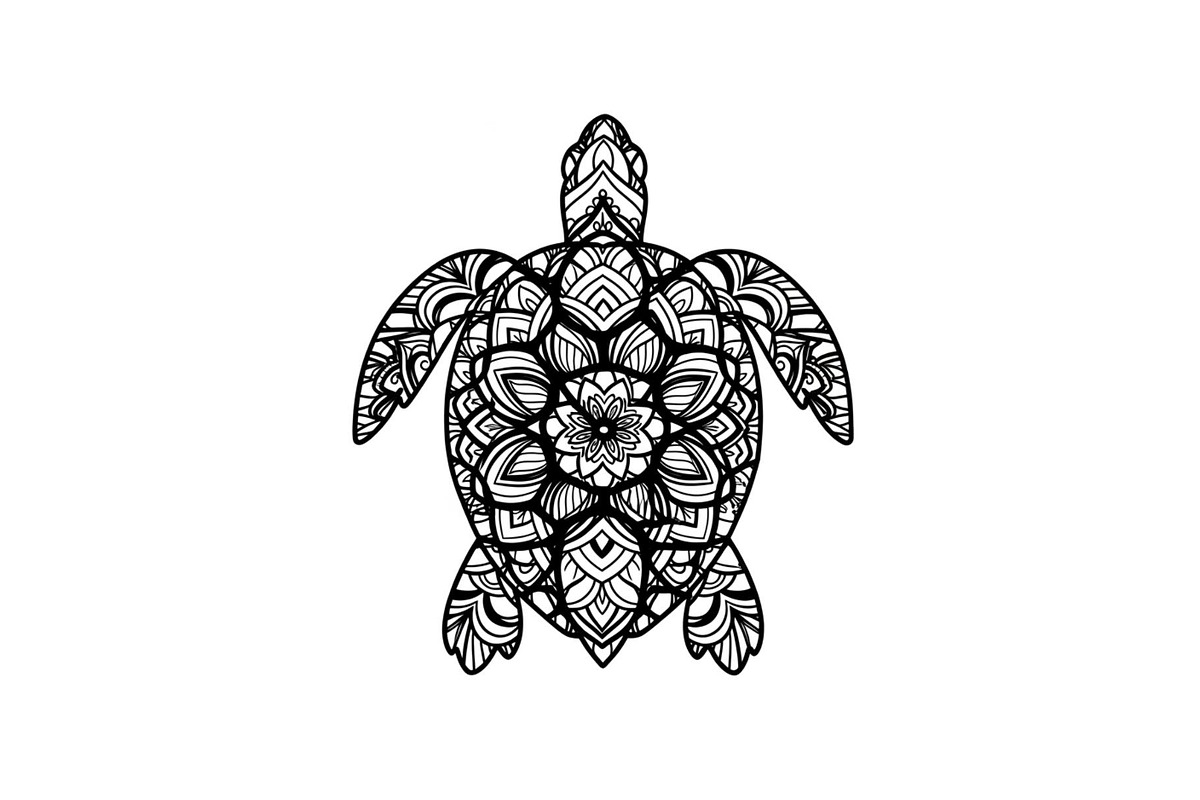 Mandala Sea Turtle SVG Bundle, an Illustration by yasushie (Photo 28 of 31)