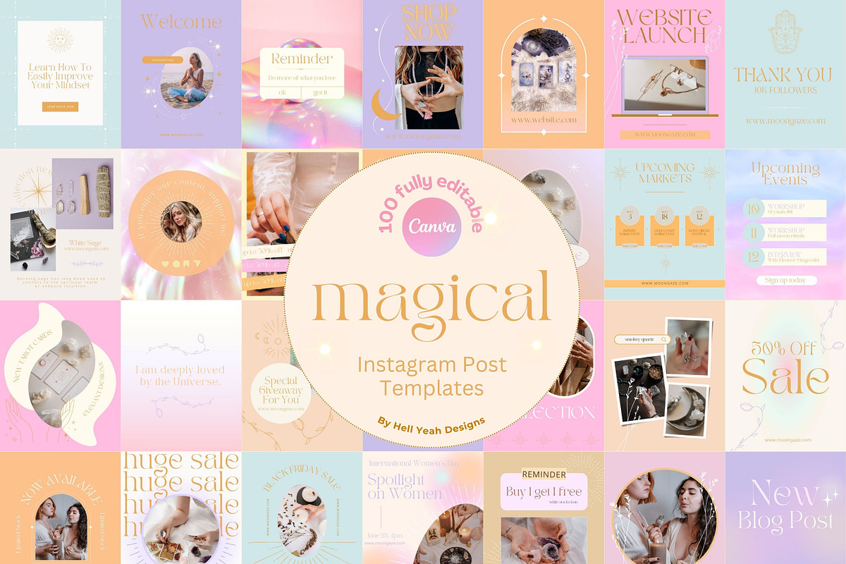 Magical Branding Starter Kit, a Branding & Logo Template by Hell Yeah Designs (Photo 11 of 20)