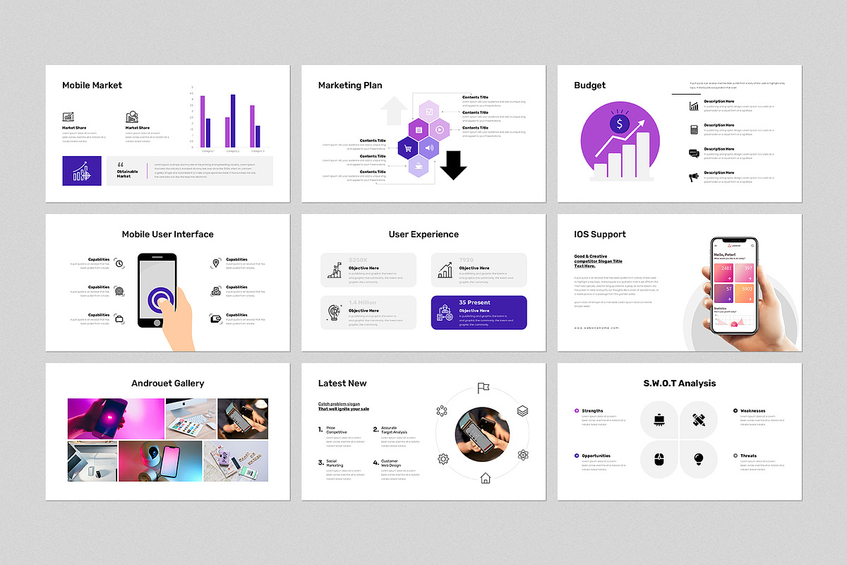 Mobile Presentation Template, a Presentation Template by GenerousArt (Photo 4 of 8)
