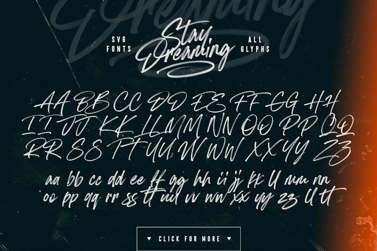 Stay Dreaming SVG Font, a Script Font by Sam Parrett (Photo 9 of 9)