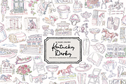 Derby Horse Race Clipart Doodle Set, an Object Illustration by The October Creative (Thumbnail 1 of 12)
