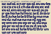 Hunting Lifelike - Futuristic Font, a Sans Serif Font by 177Studio (Thumbnail 8 of 8)