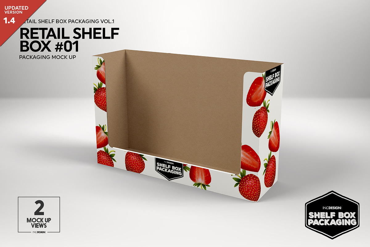 Retail Shelf Box 01 Packaging Mockup, a Packaging Mockup by INCDesign (Photo 1 of 5)