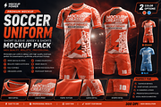 Soccer Kit Short Round Mockup 4 View, a Shirt Mockup by Mockup Power (Thumbnail 1 of 4)