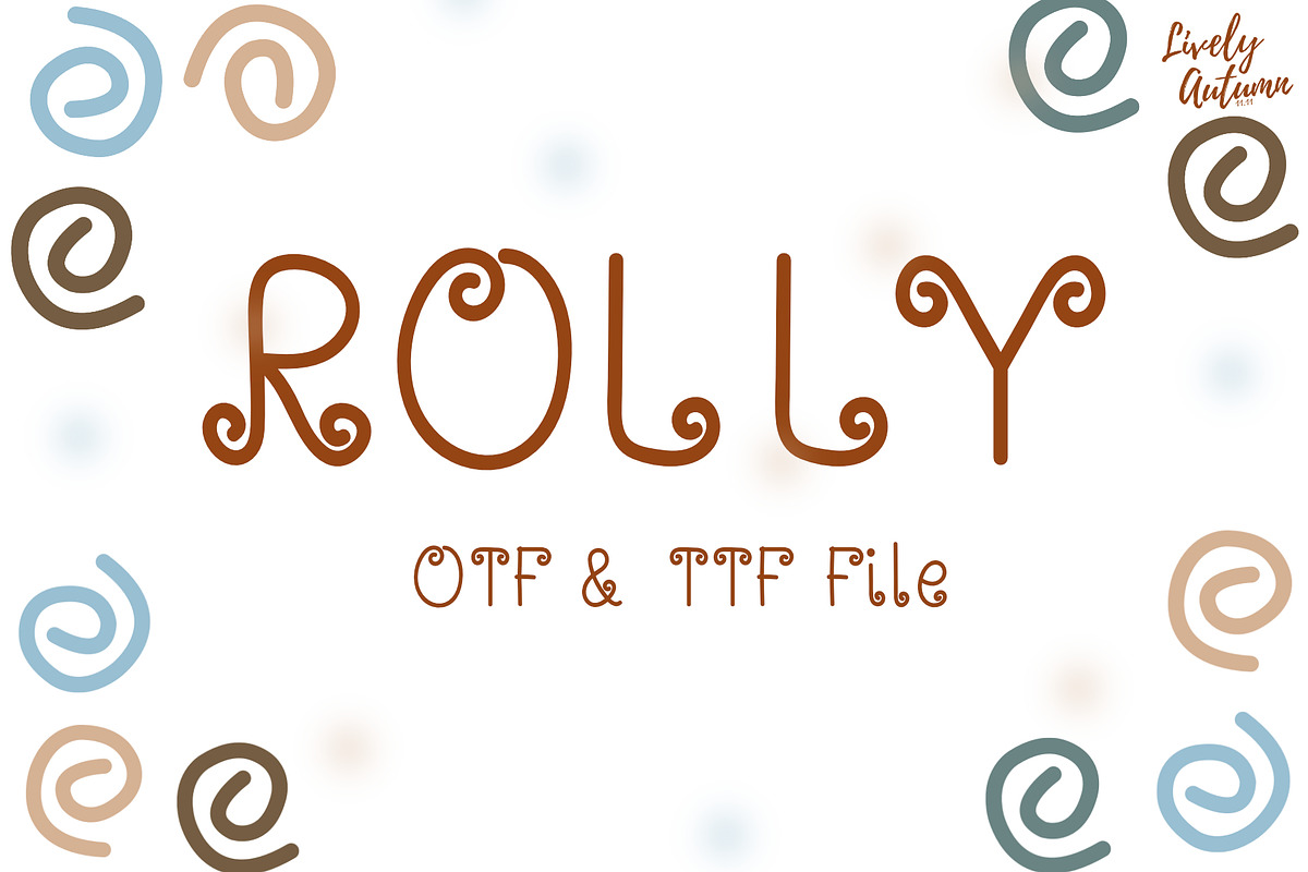 Rolly Font, a Symbol Font by LivelyAutumn11.11 (Photo 1 of 4)
