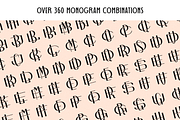 Art Deco Monogram Font, a Font by Headfonts (Thumbnail 4 of 11)