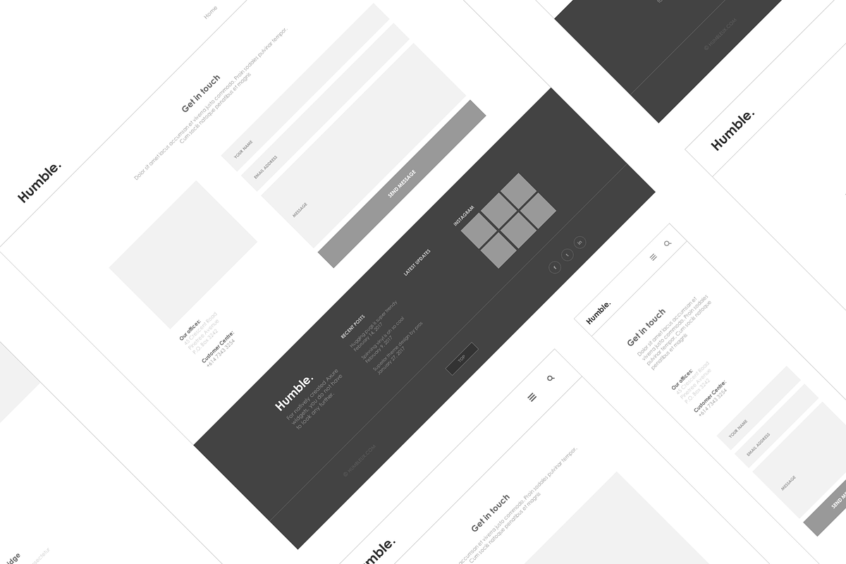 Axure responsive Corporate template3, a Wireframe Template by Humble UX (Photo 6 of 6)