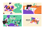 Error 404 concepts set, a Technology Illustration by PaperTrident (Thumbnail 2 of 3)