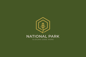 National Park Logo Wood Nature, a Branding & Logo Template by Signatoro