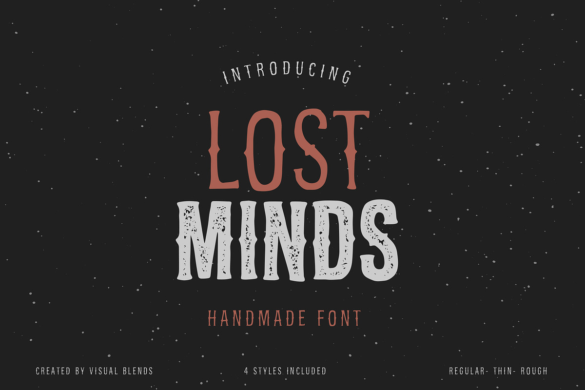 Lost Minds- A Handcrafted Font, a Blackletter Font by Visual Blends (Photo 1 of 7)