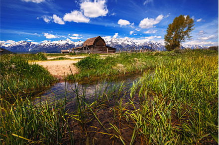 Historic John Moulton Barn at Mormon, a Nature Photo by Nick Fox