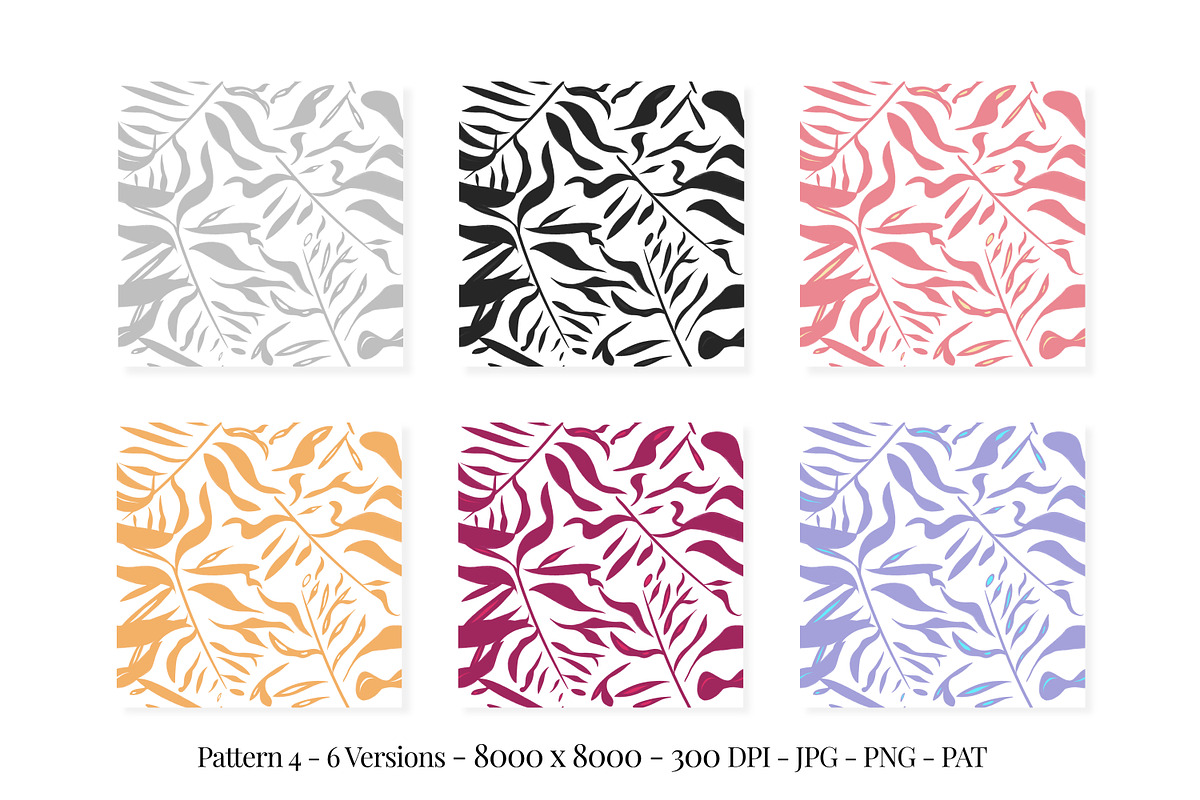 Organic Seamless Botanical Patterns, a Pattern Graphic by Declipo Patt (Photo 5 of 16)