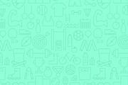Sport Fitness Line Seamless Patterns, a Pattern Graphic by Anna_leni (Thumbnail 6 of 7)