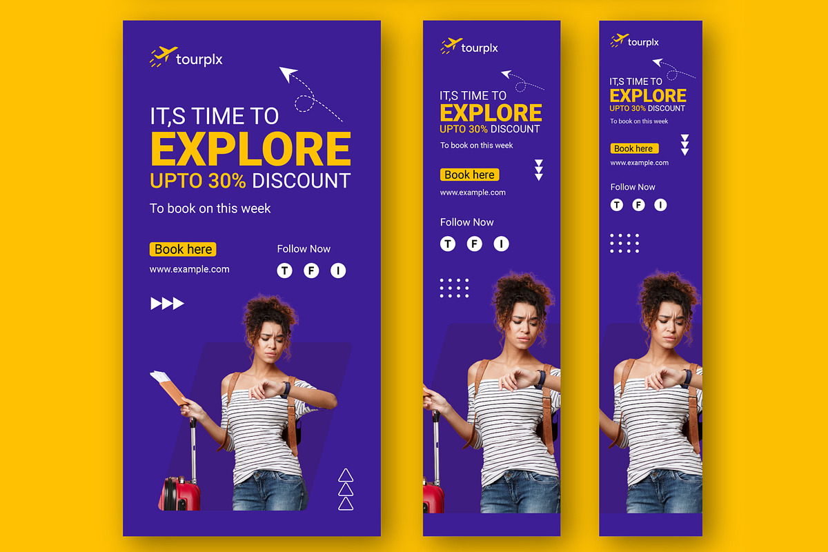Travel Agency Web Banner Ads, an UI Kit Template by CreativeShaper (Photo 3 of 4)