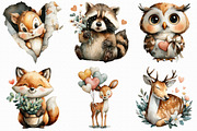 Adorable Valentine Woodland Friends, an Illustration by Libby Wishes (Thumbnail 6 of 6)