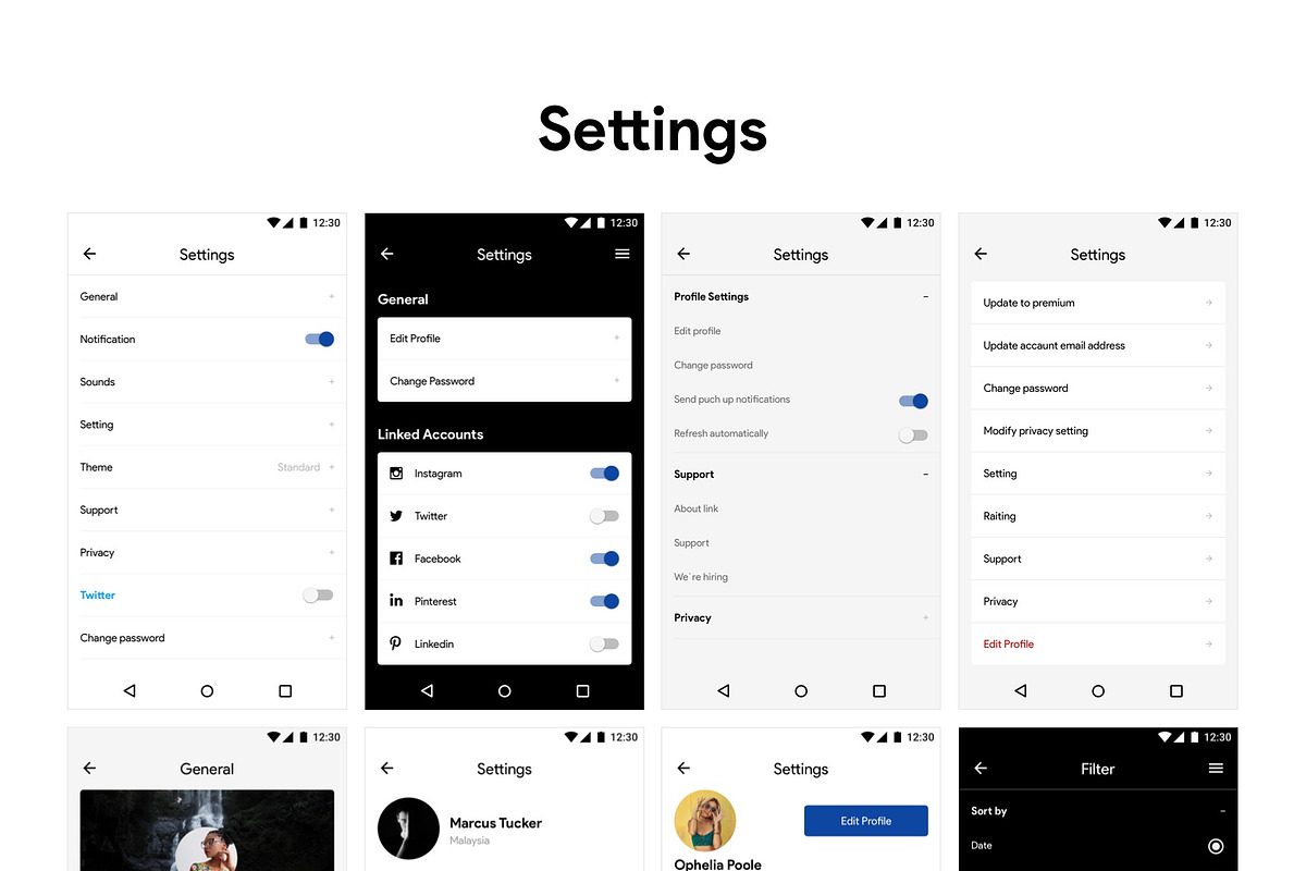 Replica Android UI Kit, an UI Kit Template by Craftwork (Photo 9 of 13)