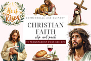 Christian Faith Clipart PNG Set, an Object Graphic by Printable Pretty Studio (Thumbnail 1 of 5)