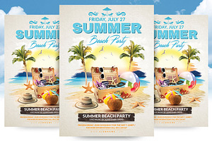 Summer Beach Party Flyer Template