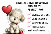 Whimsical Valentine Dog Clipart, an Illustration by Libby Wishes (Thumbnail 5 of 7)