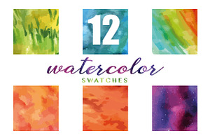 12 Watercolor Textures