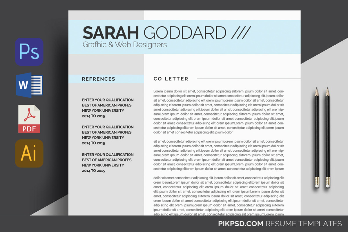 Resume CV Set, a Resume Template by graphicforest (Photo 7 of 7)