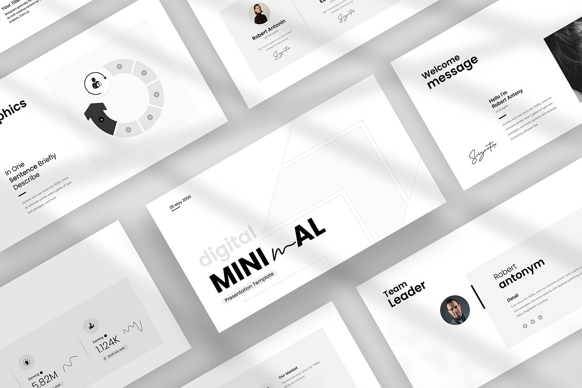 Digital-Minimalist Presentation, a Presentation Template by KreateTribe (Photo 4 of 7)