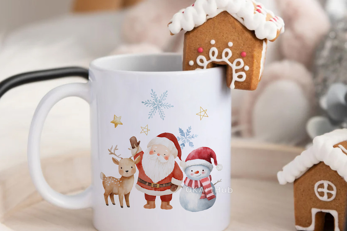 Cute Christmas Clipart – 53 PNG, a Seasonal Illustration by OKArtHub (Photo 9 of 9)