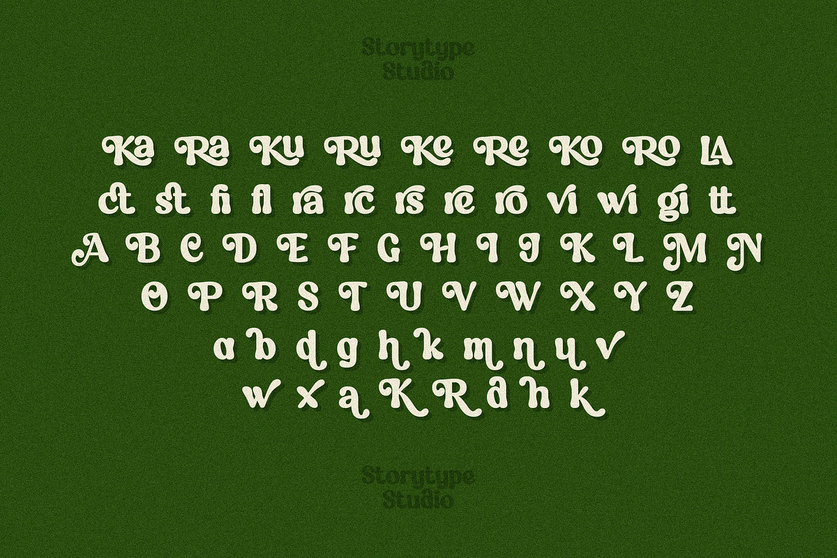 Muloka Kerash Chunky Retro Font, a Sans Serif Font by Storytype Studio (Photo 13 of 15)