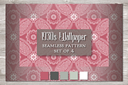 Vintage Seamless Pattern RED, a Pattern Graphic by Barbara's iCandy (Thumbnail 4 of 6)