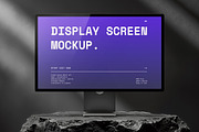 5 Mockups Desktop Display Black Rock, a Mac Mockup by smishura (Thumbnail 3 of 9)