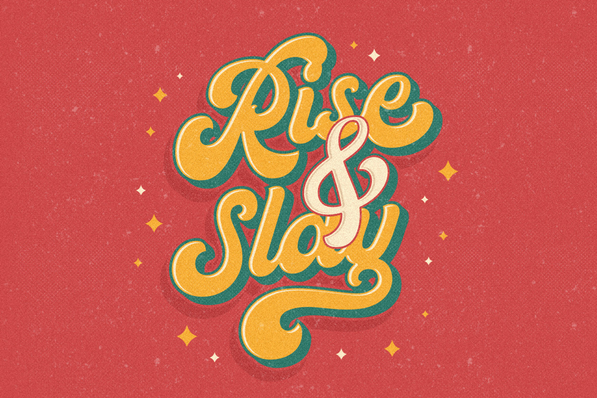 Ramdone - Retro Script, a Script Font by Letterhend Studio (Photo 10 of 12)