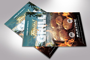 Tropical Grill Flyer Word Publisher