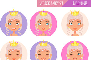 Logo Set - Princess Girl