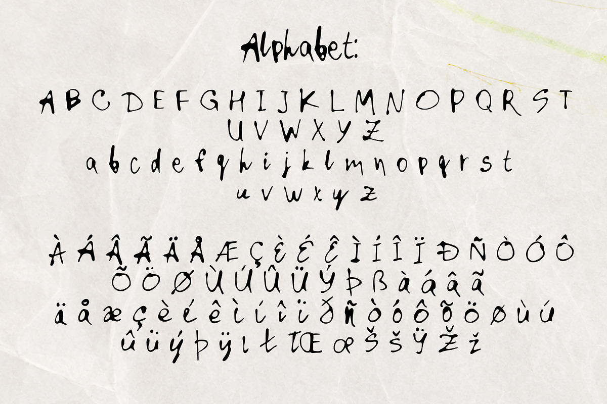 Wonky Ink - Handwritten Font, a Handwritten Font by SweetRenieDesigns (Photo 2 of 4)