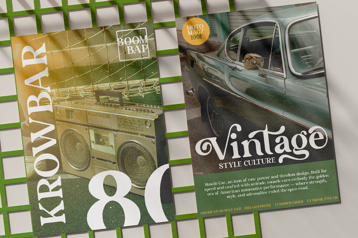 Lane Fiegras - Retro Serif Font, a Serif Font by RagamKata (Photo 8 of 12)
