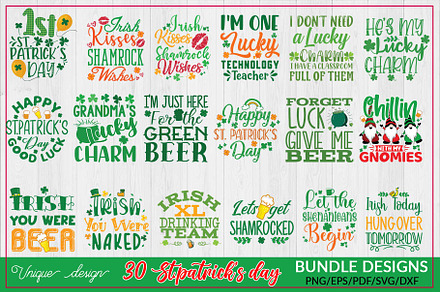 St Patrick’s Day SVG Bundle Design