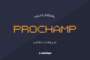 Prochamp Pixel Game Font, a Font by alpercakici (Thumbnail 1 of 13)