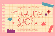Scribsy – Handwritten Script Font, a Handwritten Font by Huge Dream Studio (Thumbnail 8 of 8)