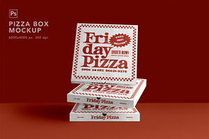 Pizza Box Mockup
