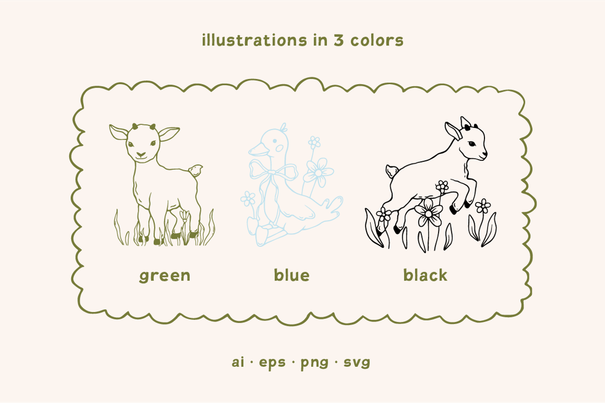 Whimsy Spring & Easter Doodle Set, a Seasonal Illustration by soboleva alya (Photo 14 of 15)
